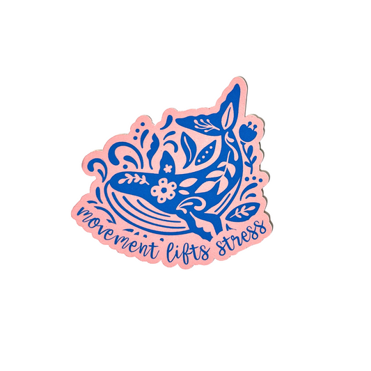 Movement Lifts Stress - Vinyl Sticker