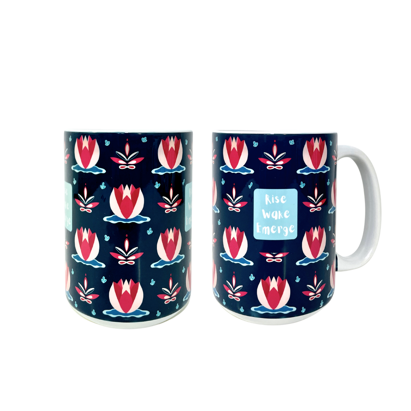 Rise Wake Emerge - 15oz Ceramic Mug