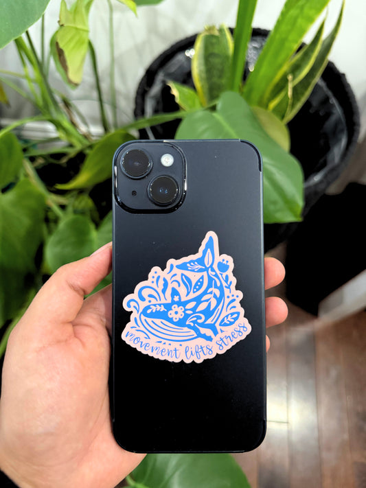 Movement Lifts Stress - Vinyl Sticker