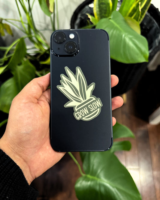 Grow Slow - Vinyl Sticker