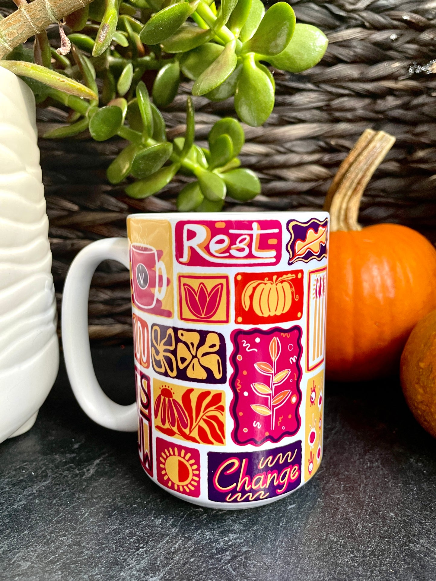 Fall Season Collage - 15oz Ceramic Mug