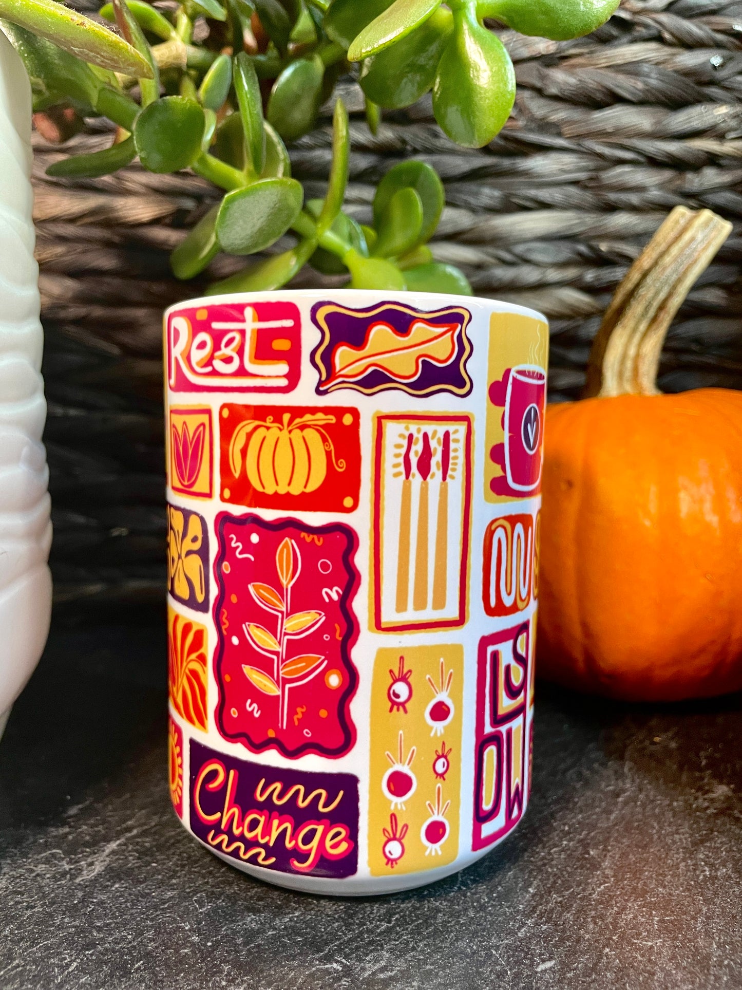 Fall Season Collage - 15oz Ceramic Mug