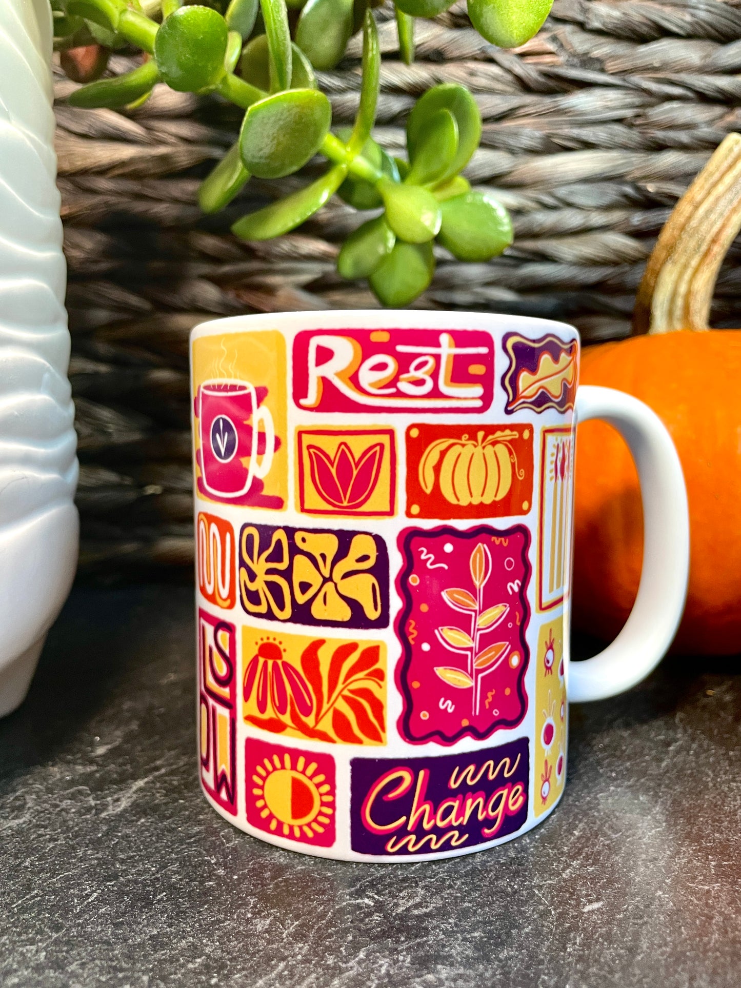 Fall Season Collage - 11oz Ceramic Mug