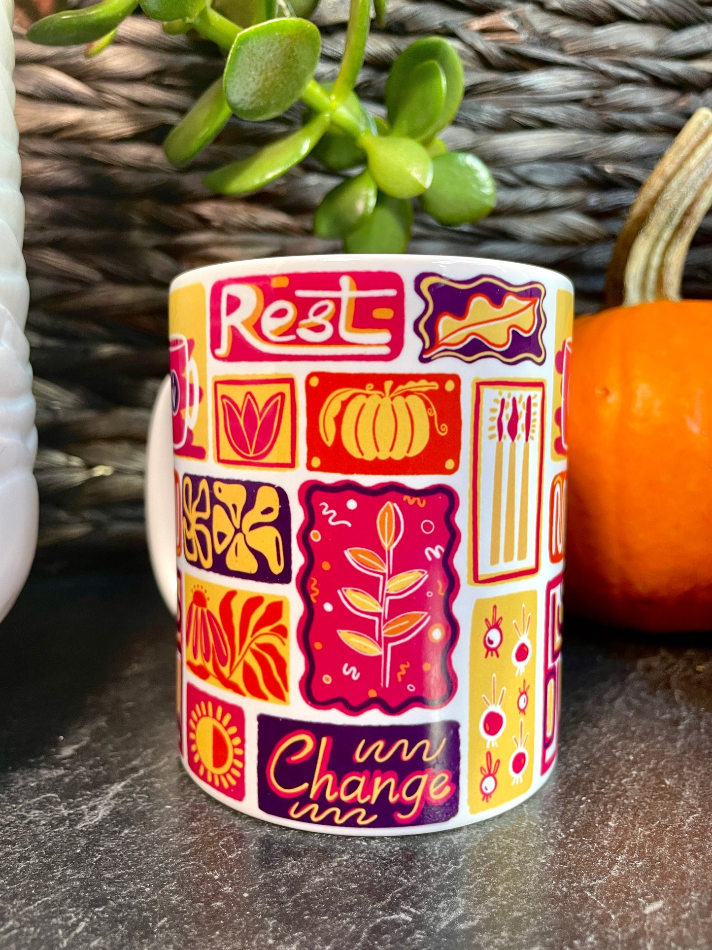 Fall Season Collage - 11oz Ceramic Mug