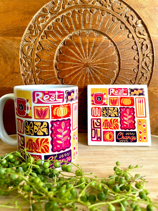 Fall Season Collage - 11oz Ceramic Mug
