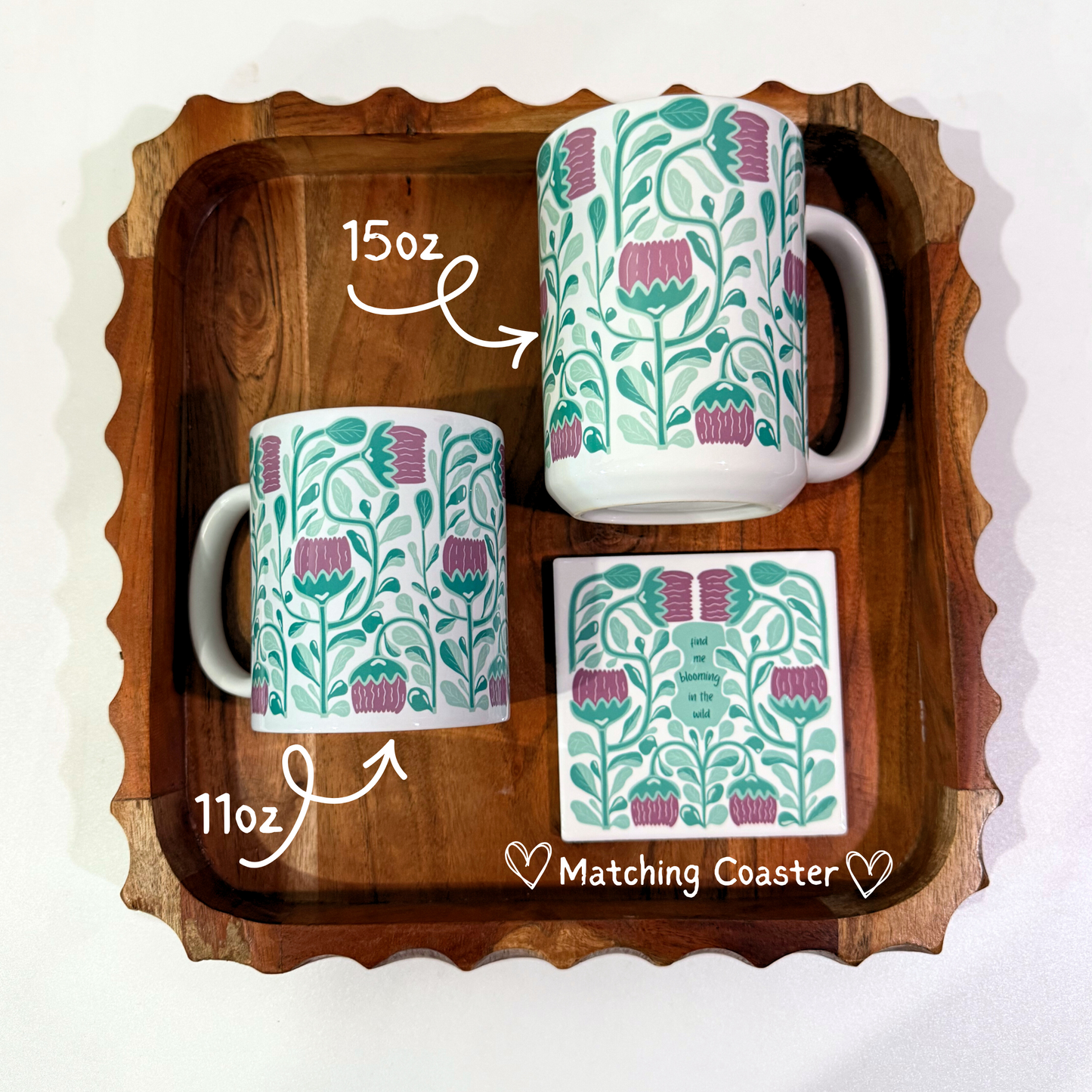 Blooming in the Wild - Noon - 15oz Ceramic Mug