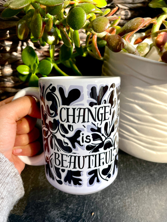 Change is Beautiful - Midnight - 15oz Ceramic Mug