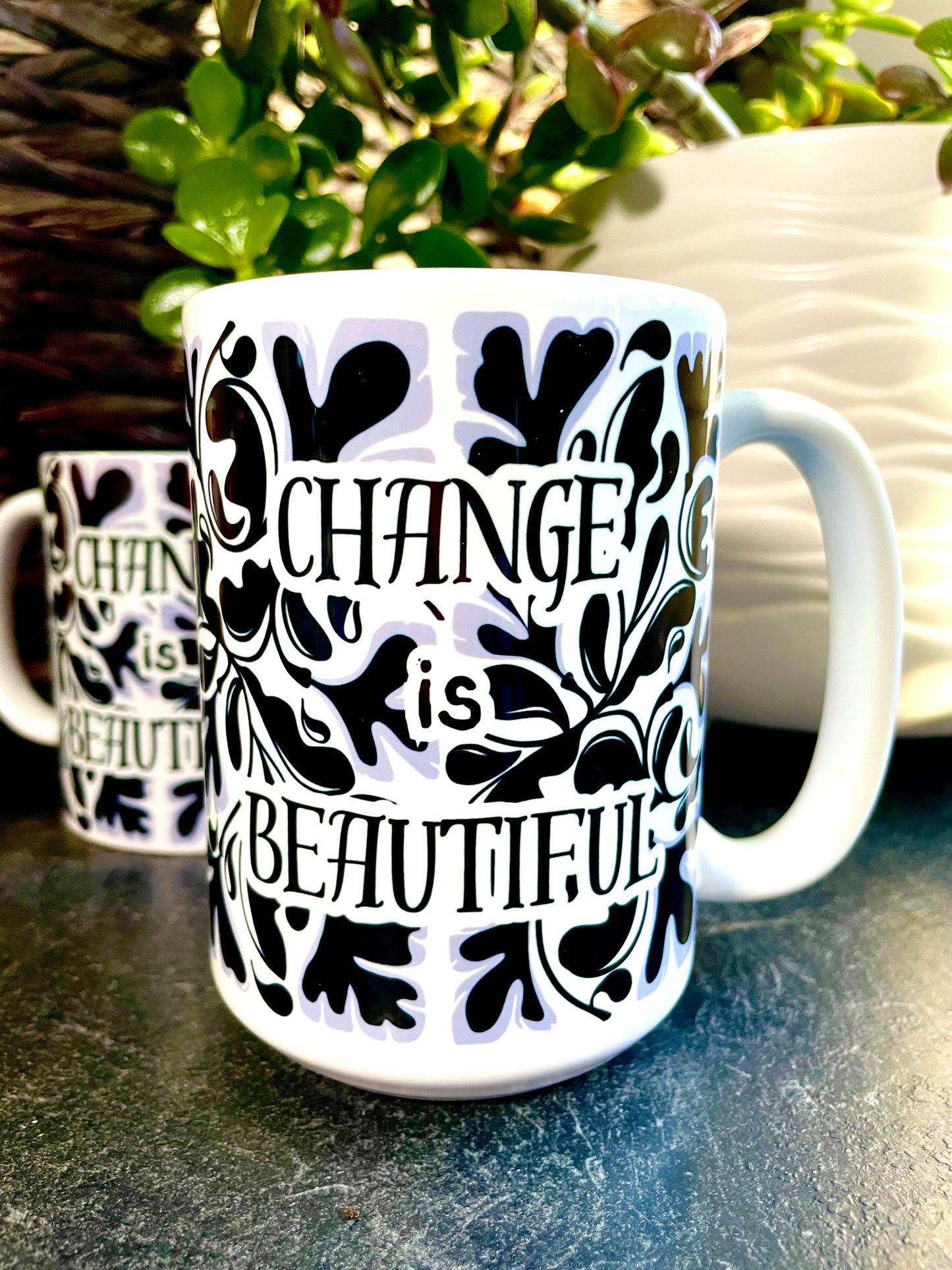 Change is Beautiful - Midnight - 15oz Ceramic Mug