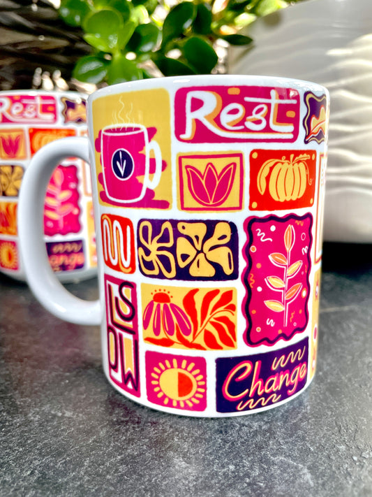 Fall Season Collage - 11oz Ceramic Mug