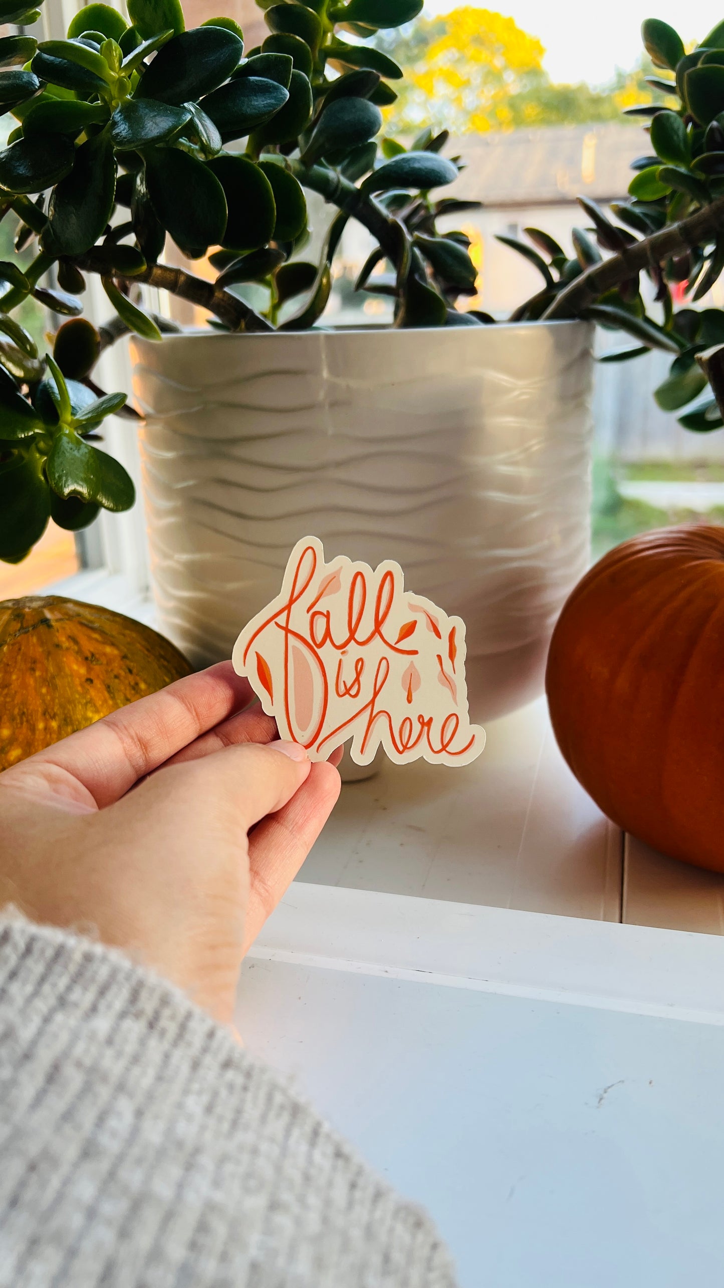 Fall is Here - Vinyl Sticker