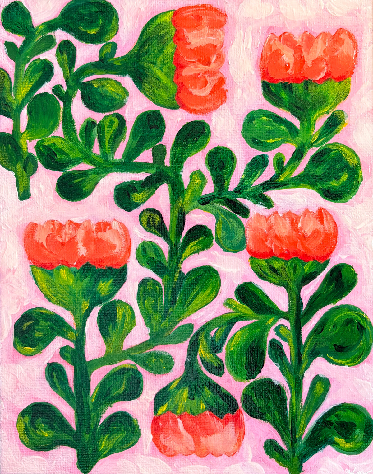 Peach Dreams - Acrylic Painting