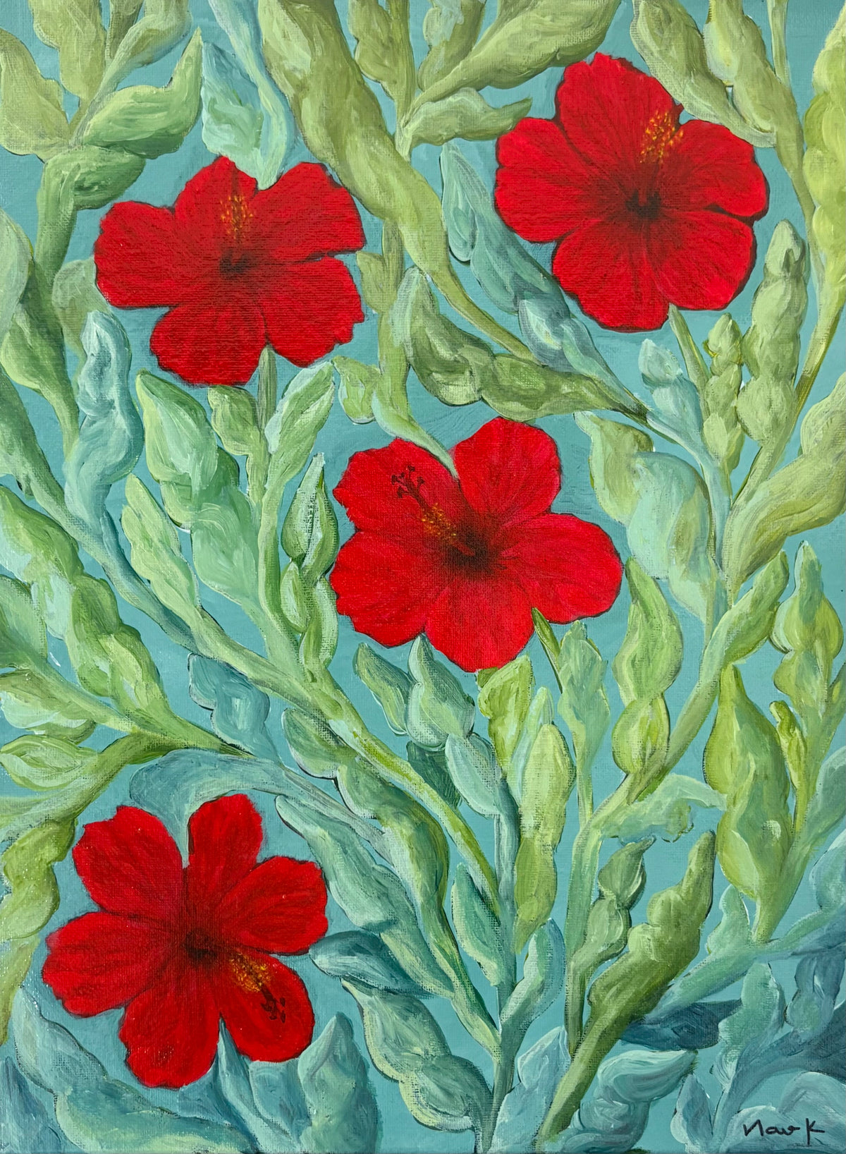 Emit Love if At All - Acrylic Painting