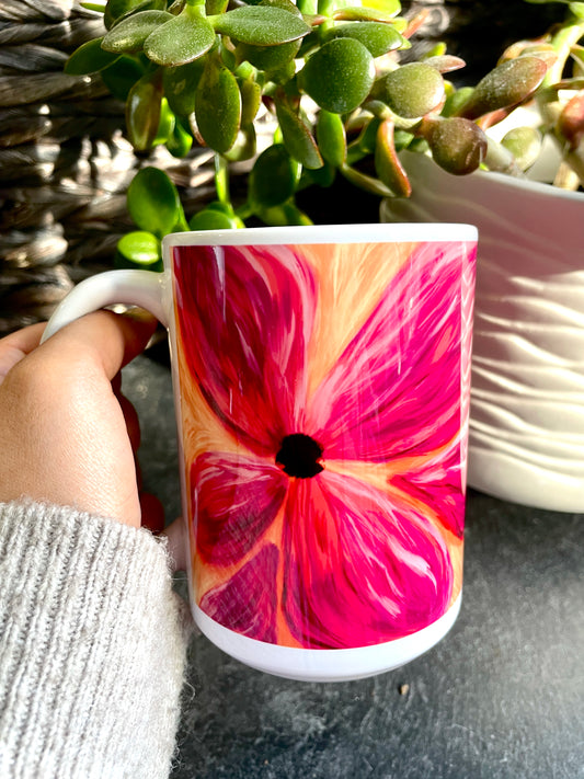 Pink Blossom - 15oz Ceramic Mug