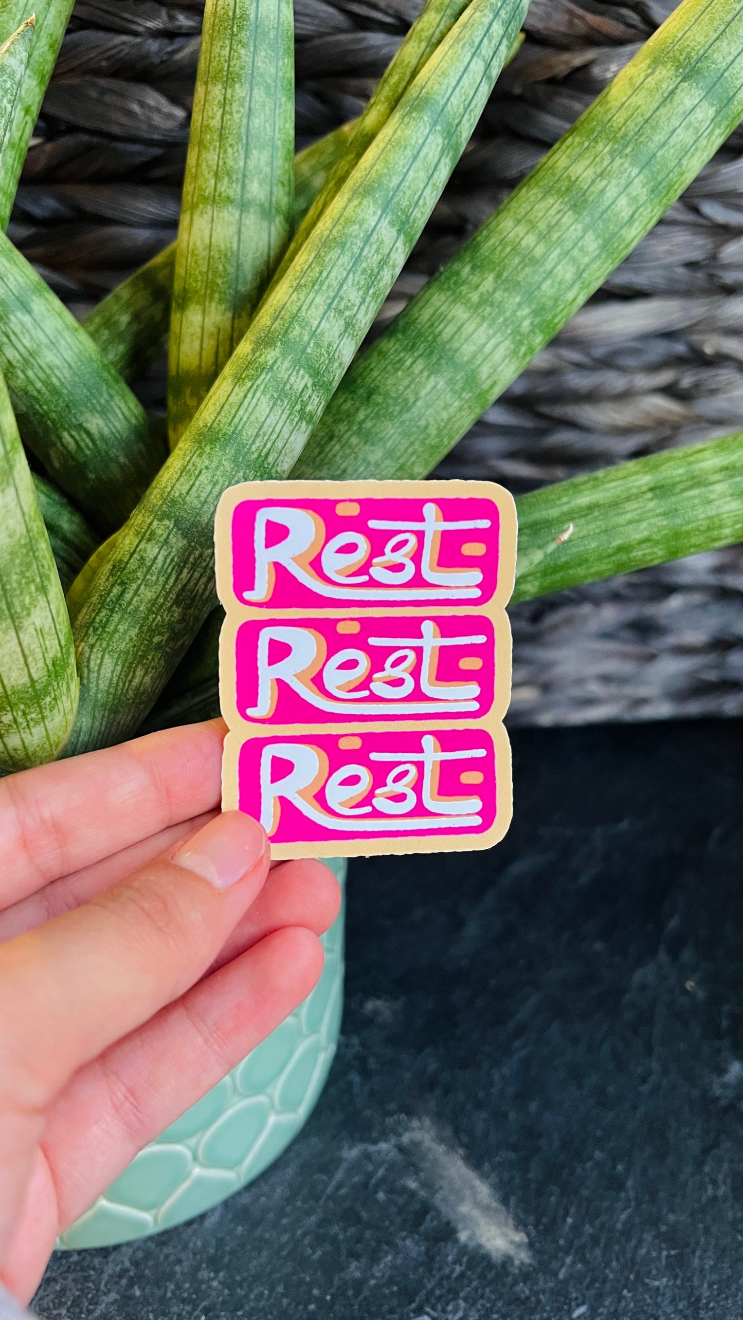 Rest Rest Rest - Vinyl Sticker