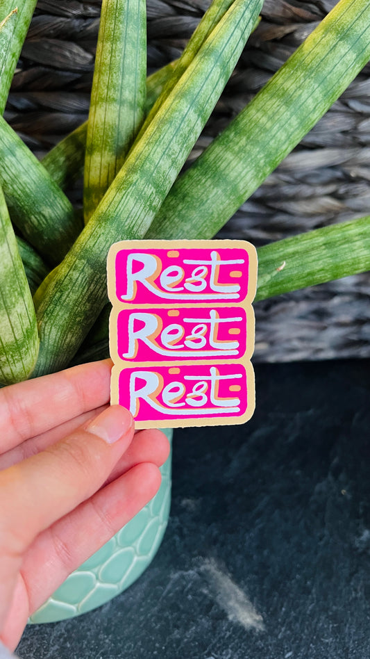 Rest Rest Rest - Vinyl Sticker
