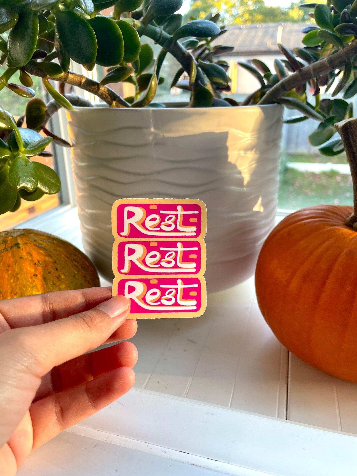 Rest Rest Rest - Vinyl Sticker