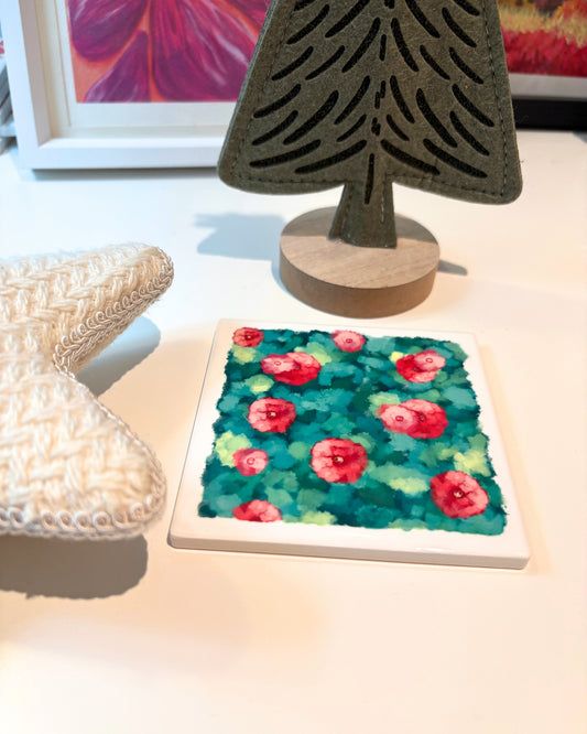 Cherish More - Ceramic Coaster