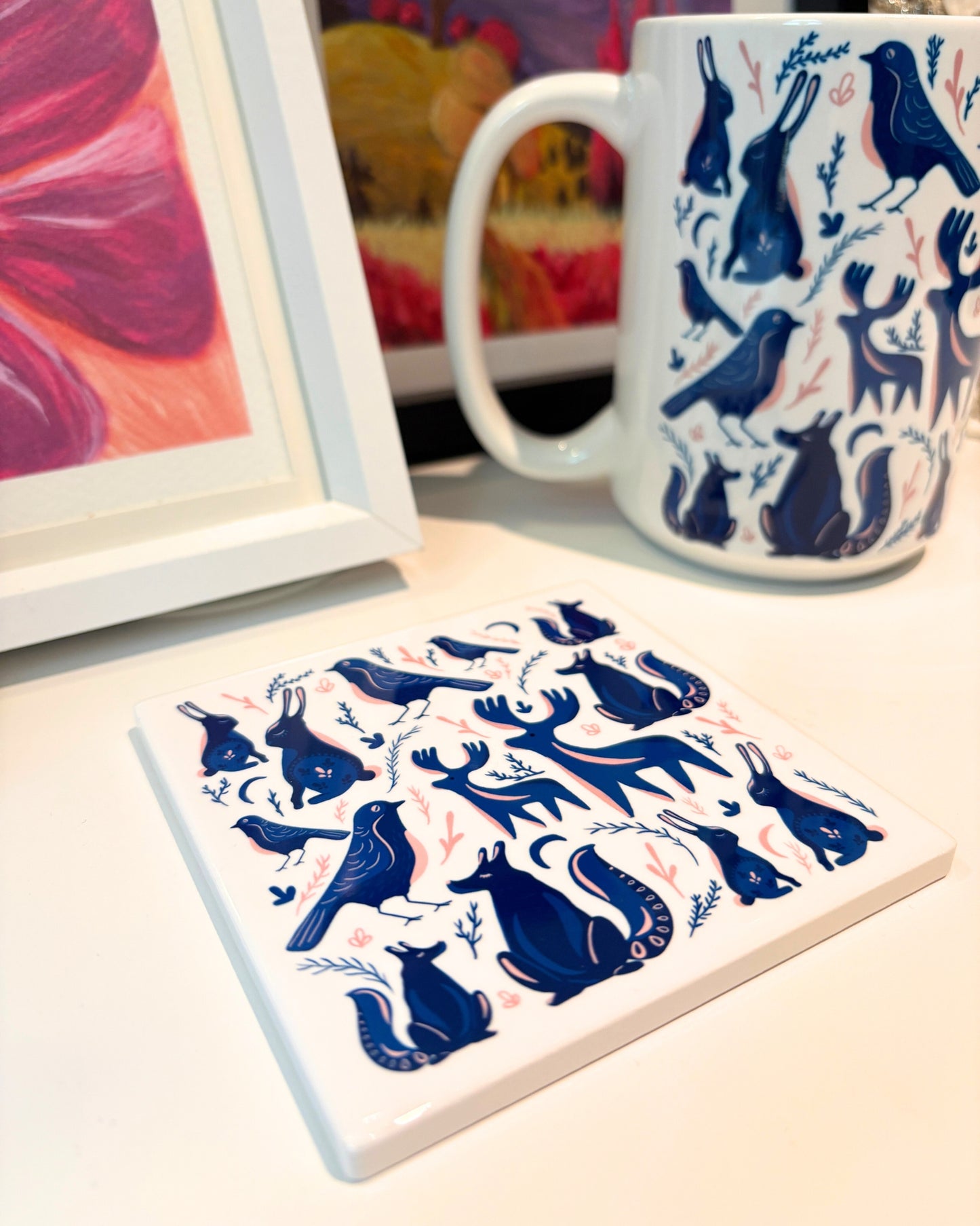 Nordic Animals Wonder - Ceramic Coaster