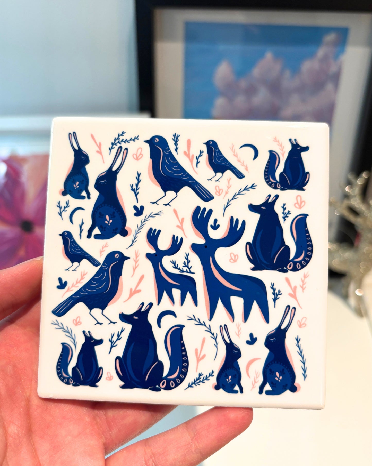 Nordic Animals Wonder - Ceramic Coaster